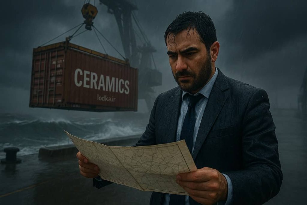 بارگیری کاشی و سرامیک در شرایط بحران صادراتی